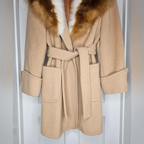 VTG 70s Country Pacer Coat with Fur Collar - Picture 4 of 15